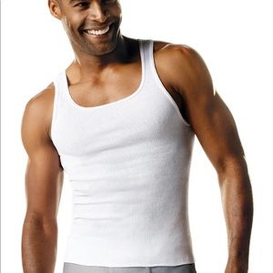 Hanes Tagless White Tanks